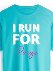 Stitch Style Personalized 'I Run For' Short Sleeve T-Shirt - Image 4 of 4