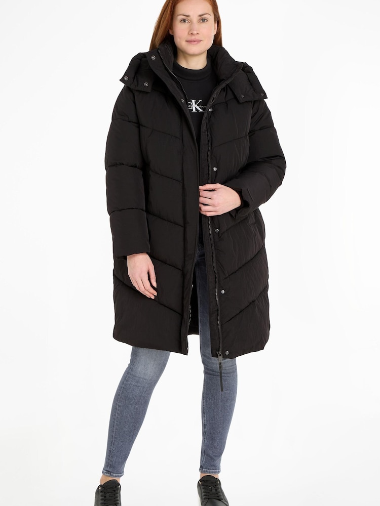 Calvin Klein Modern Padded Black Coat - Image 1 of 6