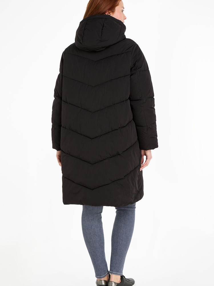 Calvin Klein Modern Padded Black Coat - Image 2 of 6