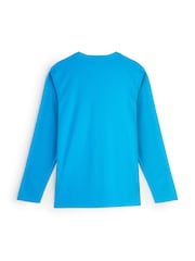 Personalised 'City' Marathon Sapphire Blue Long Sleeve T-Shirt By StitchStyle. - Image 3 of 4