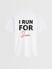 Stitch Style Personalised 'I Run For' Short Sleeve T-Shirt - Image 1 of 4