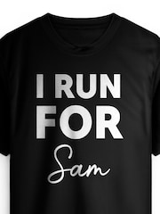 Stitch Style Personalized 'I Run For' Short Sleeve T-Shirt - Image 4 of 4