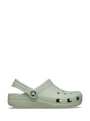 Crocs Green Classic Kids Unisex Clogs - Image 1 of 7