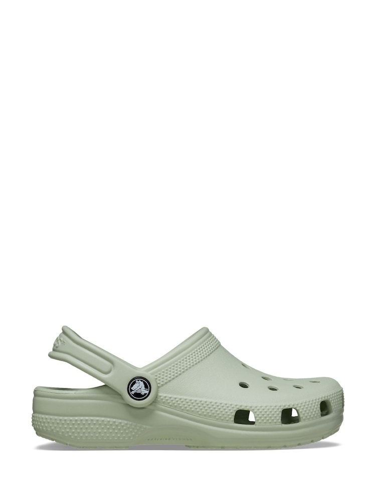 Crocs Green Classic Kids Unisex Clogs - Image 1 of 7