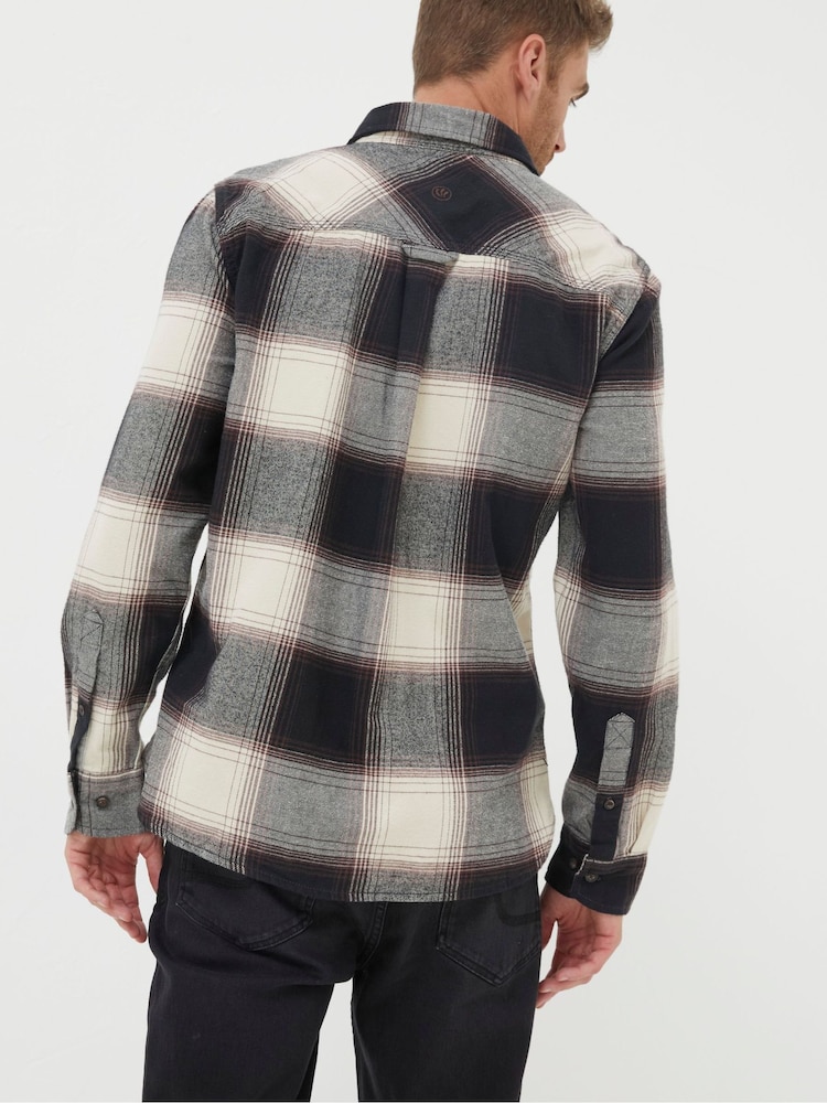 FatFace Black Selby Check Shirt - Image 2 of 4