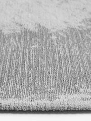 Grey Graphite Abstract Flat Weave Rug - Image 4 of 5