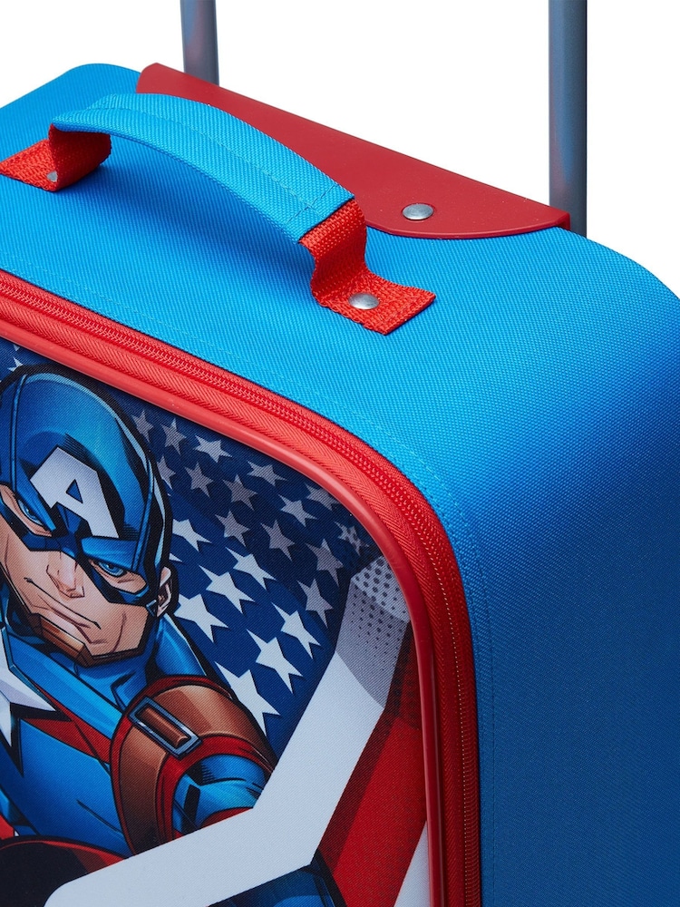 Character Silver Captian America Trolley Bag - Image 4 of 5