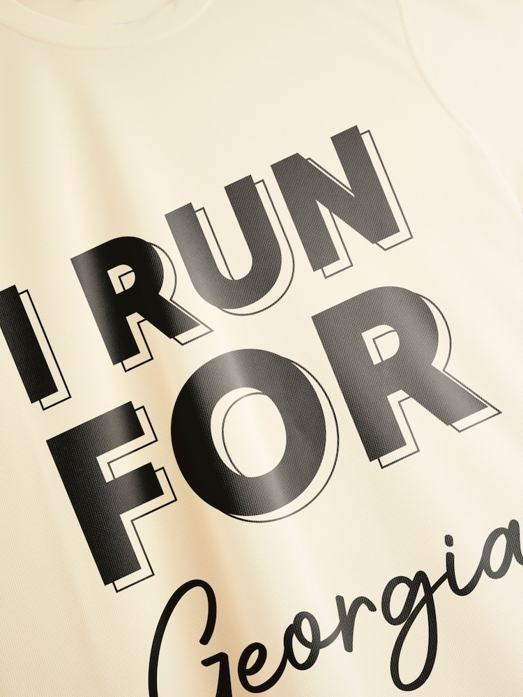 Stitch Style Personalized 'I Run For' Short Sleeve T-Shirt - Image 2 of 4