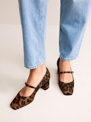 Boden Animal Block Heel Mary Jane Shoes - Image 1 of 4