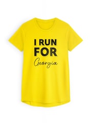 Stitch Style Personalized 'I Run For' Short Sleeve T-Shirt - Image 1 of 4