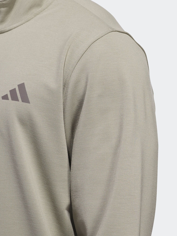 adidas Golf Elevated Quarter Zip Sweatshirt - Image 6 of 7