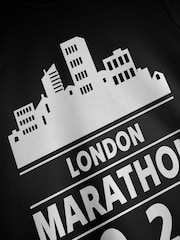 Personalised Womens 'City' Marathon Black Long Sleeve T-Shirt By Stitchstyle. - Image 3 of 4