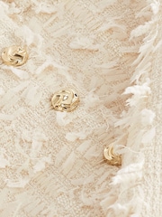 Cream Tuft Textured Tailored Jacket - Image 5 of 5