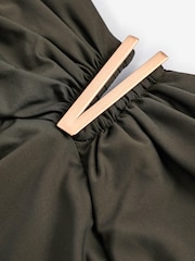 Mint Velvet Khaki Green Tummy Control Hardware Bandeau Swimsuit - Image 7 of 7