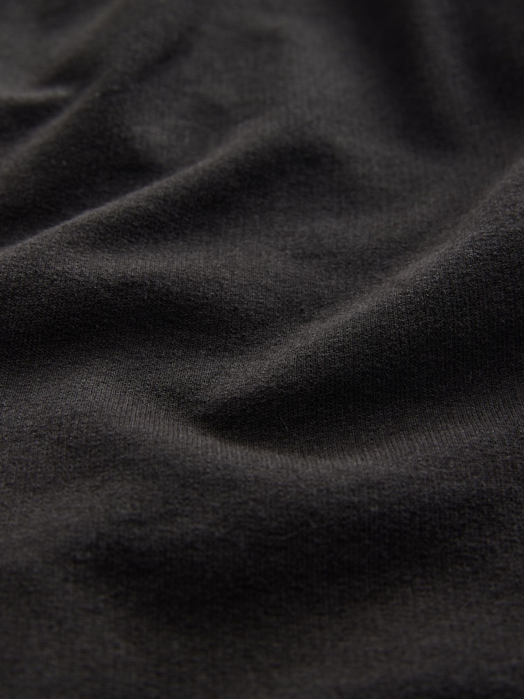 Black 100% Cotton Lightweight Shorts - Image 7 of 7
