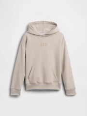beis - Sudadera con capucha relajada VintageSoft con logo de Gap (4-13 años) - Imagen 1 de 3