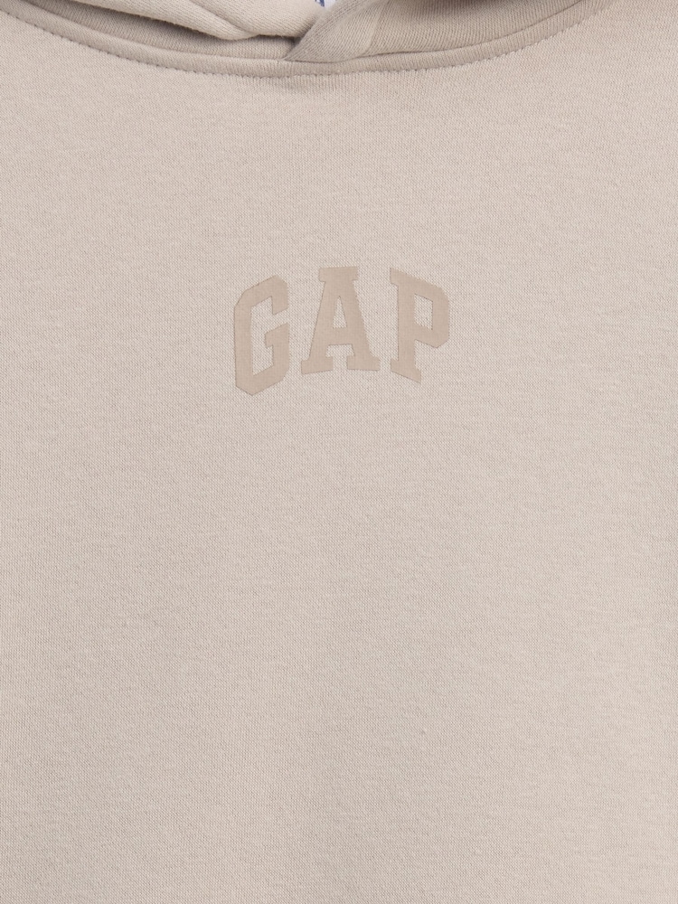 beis - Sudadera con capucha relajada VintageSoft con logo de Gap (4-13 años) - Imagen 3 de 3