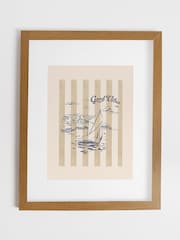 Joules Good Vibes Point of View Wood Mounted Framed Print Wall Art - Bild 2 von 4