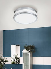 Eglo Silver Palermo LED Wall Ceiling Light - Image 1 of 3