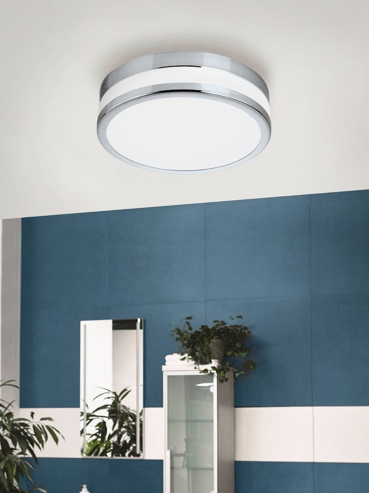 Eglo Silver Palermo LED Wall Ceiling Light - Image 1 of 3
