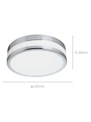 Eglo Silver Palermo LED Wall Ceiling Light - Image 5 of 6