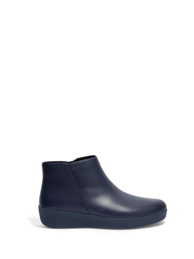 FitFlop Blue Sumi Leather Ankle Boots - Image 1 of 4