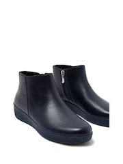 FitFlop Blue Sumi Leather Ankle Boots - Image 4 of 4