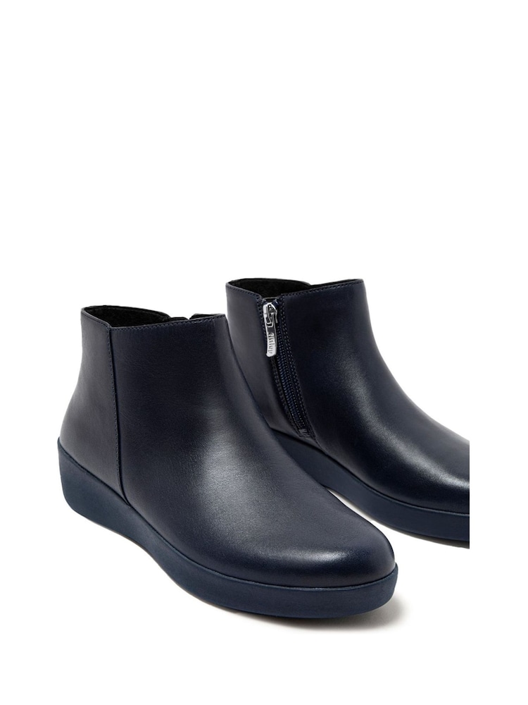 FitFlop Blue Sumi Leather Ankle Boots - Image 4 of 4
