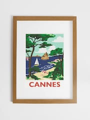 Joules fargerikt Cannes tremontert innrammet veggkunst - Bilde 2 av 4