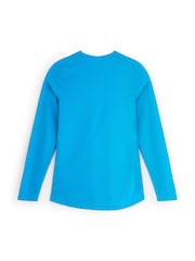 Personalised 'City' Marathon Sapphire Blue Long Sleeve T-Shirt By StitchStyle. - Image 3 of 4