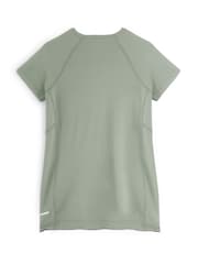 Personalised 'Running club' Sage Green Short Sleeve T-Shirt By Stitch Style. - Image 3 of 4