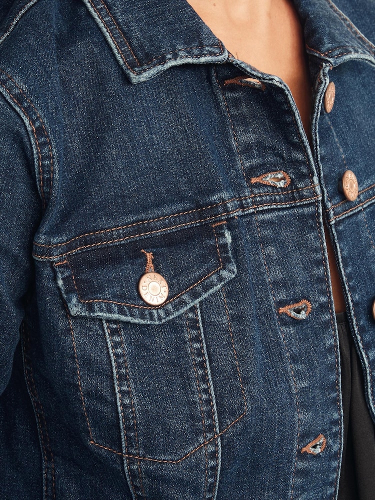 Dark Blue Denim Jacket - Image 5 of 6