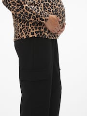 VERO MODA Black Maternity Cargo Trousers - Image 5 of 6