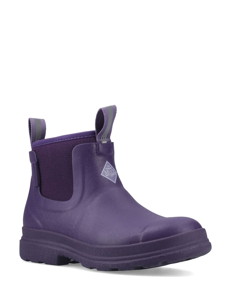 Muck Boots Purple Rainscape Chelsea Boots - Image 1 of 4 Muck Boots Purple Rainscape Chelsea Boots - Image 1 of 4