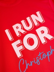 Stitch Style Personalized 'I Run For' Short Sleeve T-Shirt - Image 2 of 4