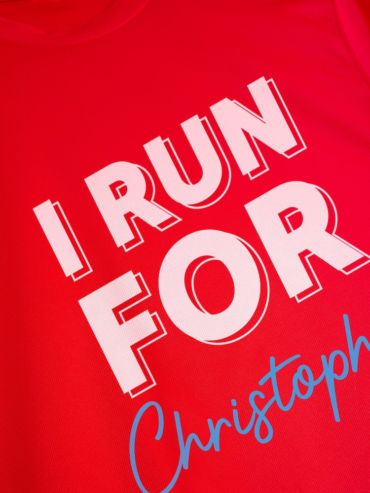 Stitch Style Personalized 'I Run For' Short Sleeve T-Shirt - Image 2 of 4
