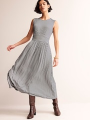 Boden Grey Thea Sleeveless Midi Dress - Image 1 of 6