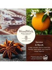 Woodwick Natural ReNew Medium Scented Candle Incense Myrrh - Image 3 of 4