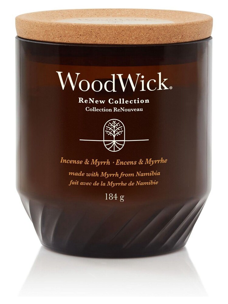 Woodwick Natural ReNew Medium Scented Candle Incense Myrrh - Image 4 of 4
