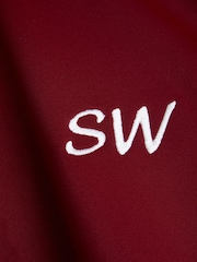 Stitch Style Personalised Initial Unisex Burgundy Zip Top - Image 2 of 4