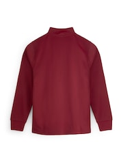 Stitch Style Personalised Initial Unisex Burgundy Zip Top - Image 3 of 4