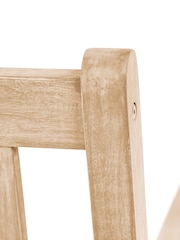 Pacific Natural Garden Cambridge Antique 3 Seater Acacia Wood Bench - Image 3 of 3