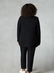 Live Unlimited Black Curve Woven Crepe Blazer - Image 2 of 4