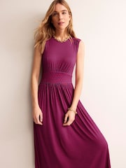 Boden Red Thea Sleeveless Midi Dress - Image 1 of 5