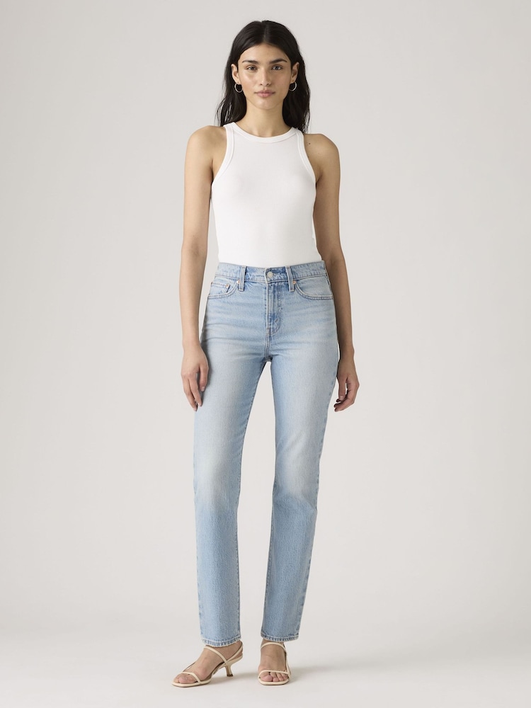 Levi's® Blue Wedgie High Waisted Slim Fit Jeans - Image 1 of 4