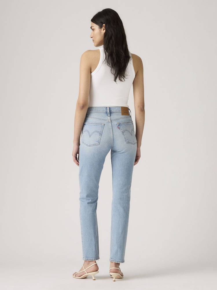 Levi's® Blue Wedgie High Waisted Slim Fit Jeans - Image 2 of 4