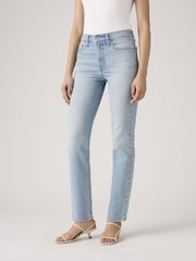 Levi's® Blue Wedgie High Waisted Slim Fit Jeans - Image 3 of 4