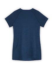 Personalised 'Running club' Navy Short Sleeve T-Shirt By Stitch Style. - Image 3 of 4
