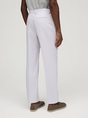 Lilac Purple Relaxed Fit Motionflex Stretch Suit Trousers - Image 3 of 8