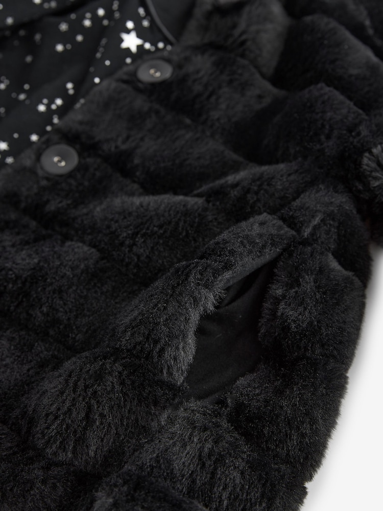 Mint Velvet Black Faux Fur Jacket - Image 15 of 15